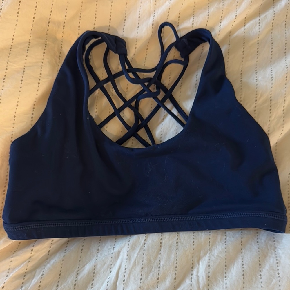 Women's Navy Sports Bra